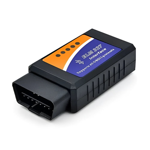 Compact Bluetooth OBD2 auto fault detector for vehicle diagnostics and engine code reading