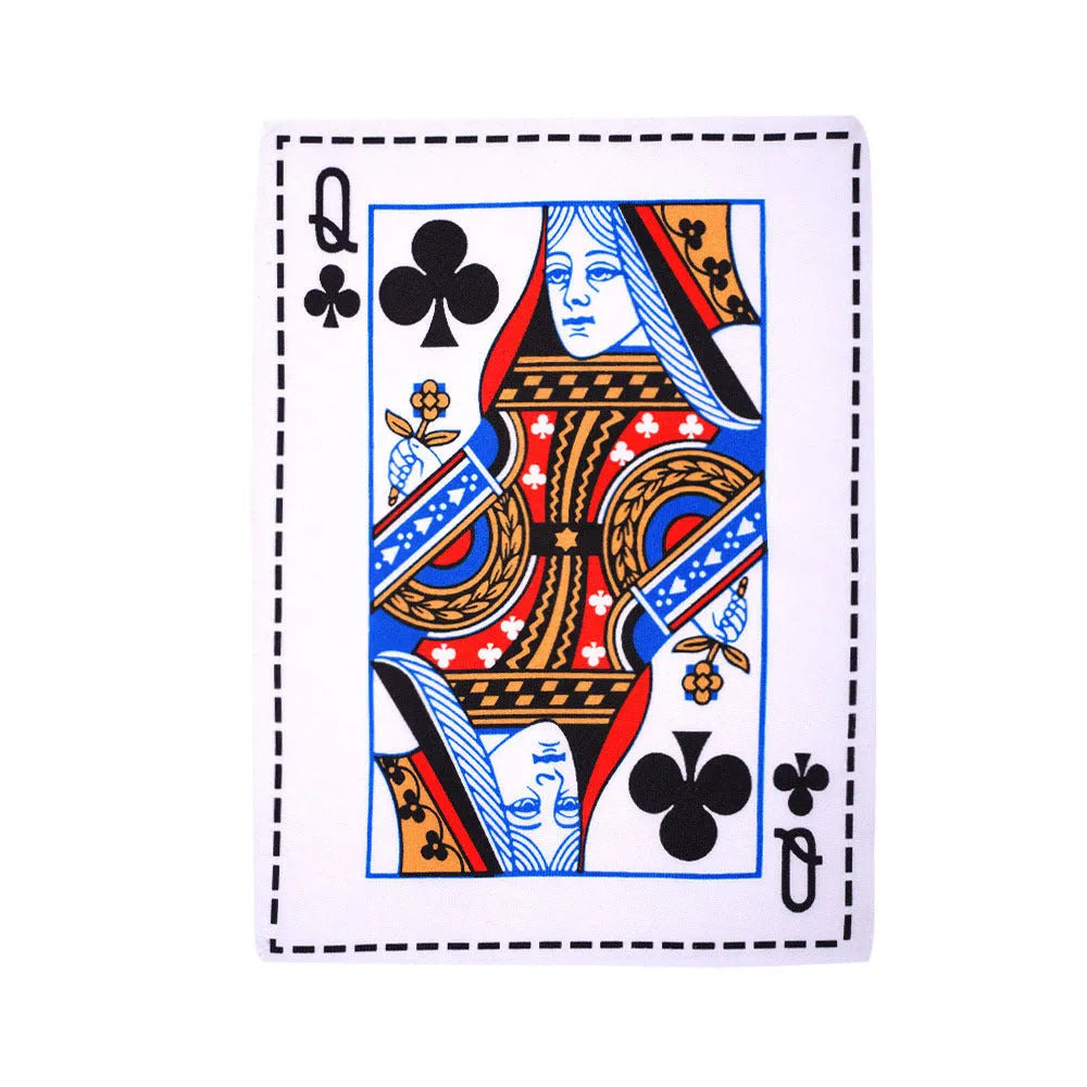 Tearproof squeaking dog toy in playing card or newspaper design for corgi and terrier breeds