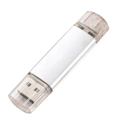 Multi-function three-in-one U disk with metal shell, USB 2.0, blue and black colours, 70mm size