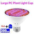 Red-blue spectrum plant growth fill light with 200 LED beads in PC shell