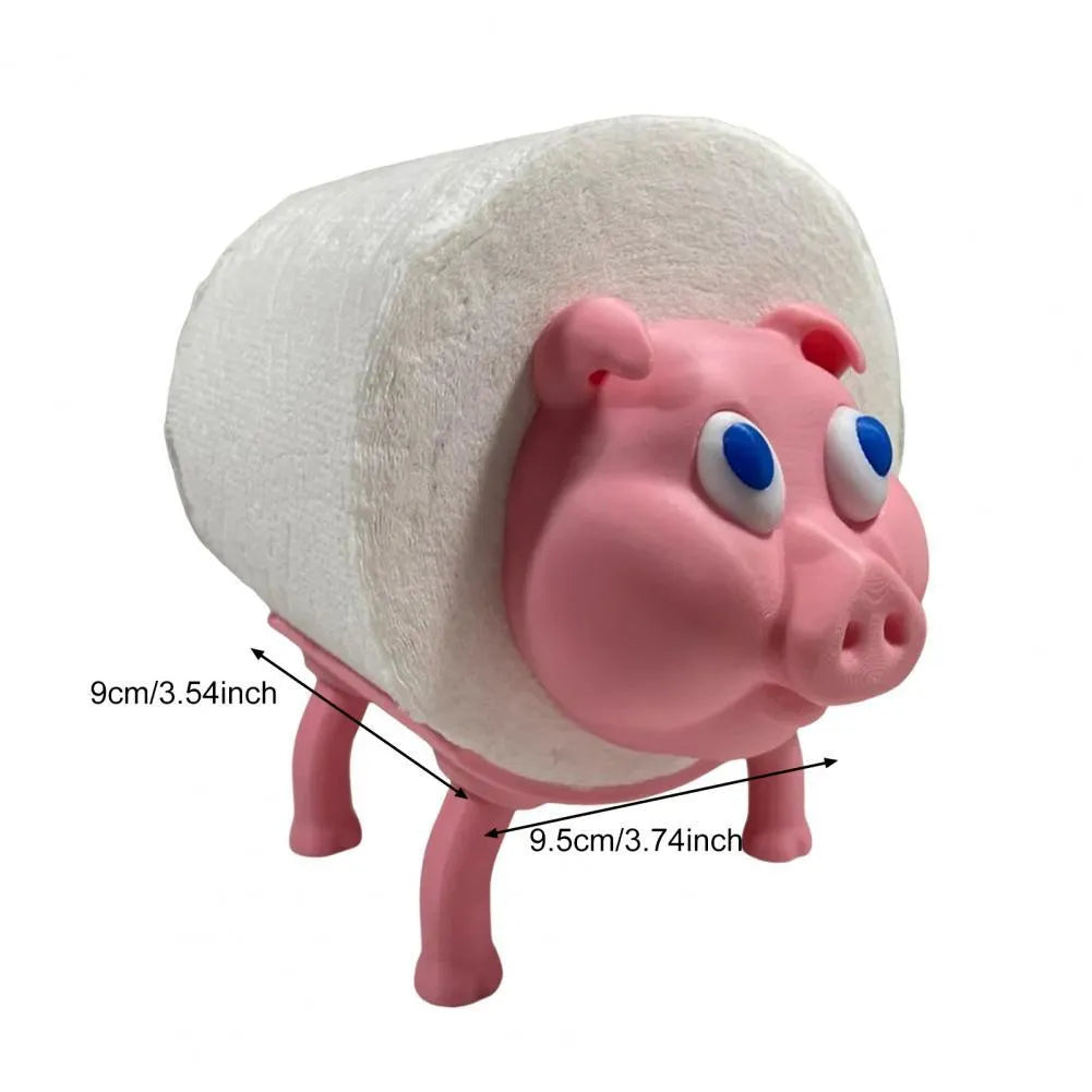 Creative animal toilet tissue holder in dog shape, solid colour, 8cm x 10.5cm size