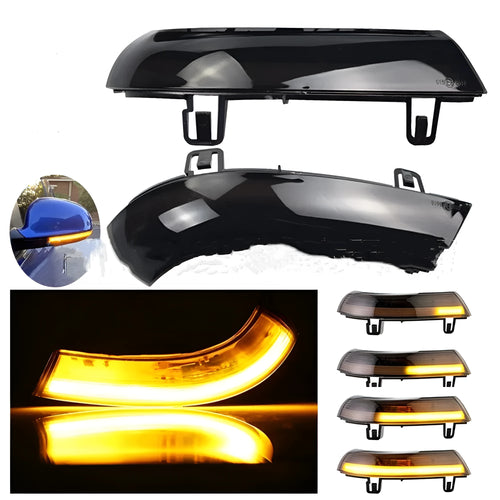 Volkswagen Golf MK5 running water sequential turn signal light in yellow or blue/yellow finish.