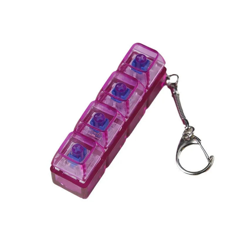 PC transparent decompression shaft tester with light showing internal mechanism, 4-hole design