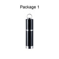 Black metal voice recorder with headset, available in 4GB, 8GB, 16GB, 32GB storage.