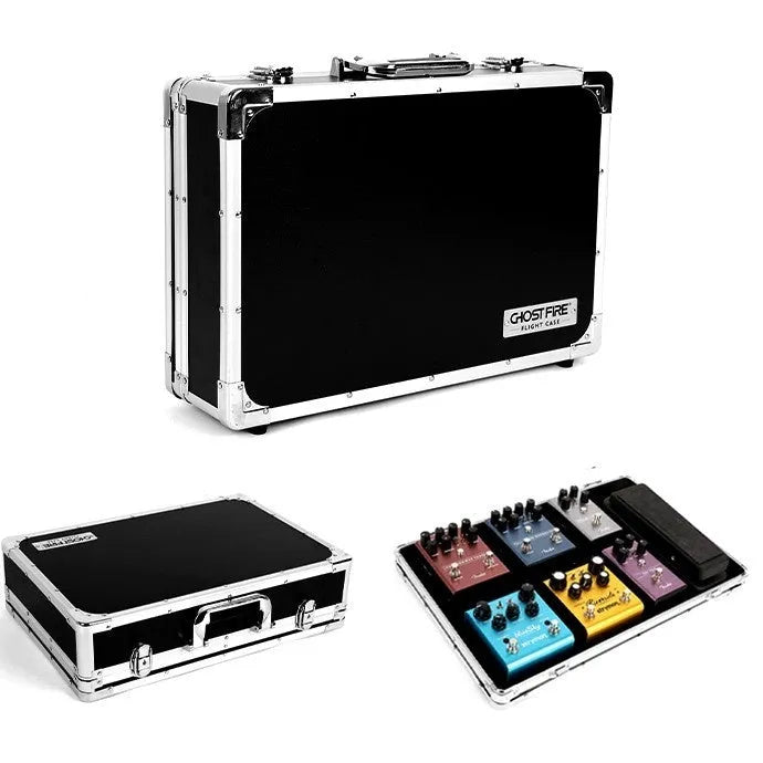 Aviation box guitar effect device T-EC8 trumpet style flight case single piece construction