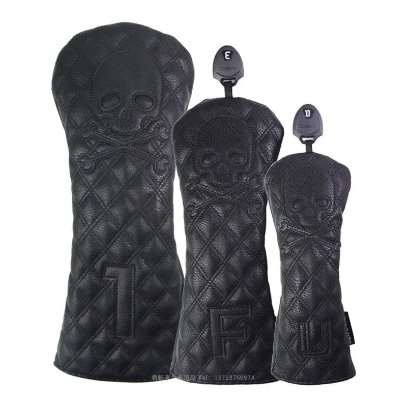 Black and white waterproof golf wooden pole protective cover for club protection