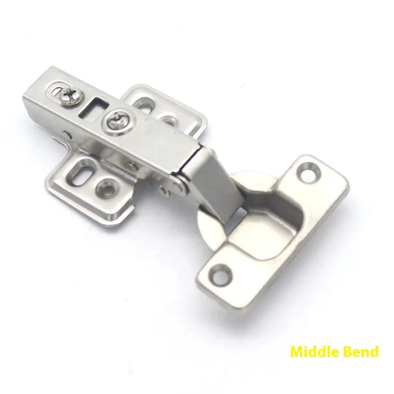 761 model cold rolled steel hydraulic cabinet hinge with nickel plating, showing three bend types.