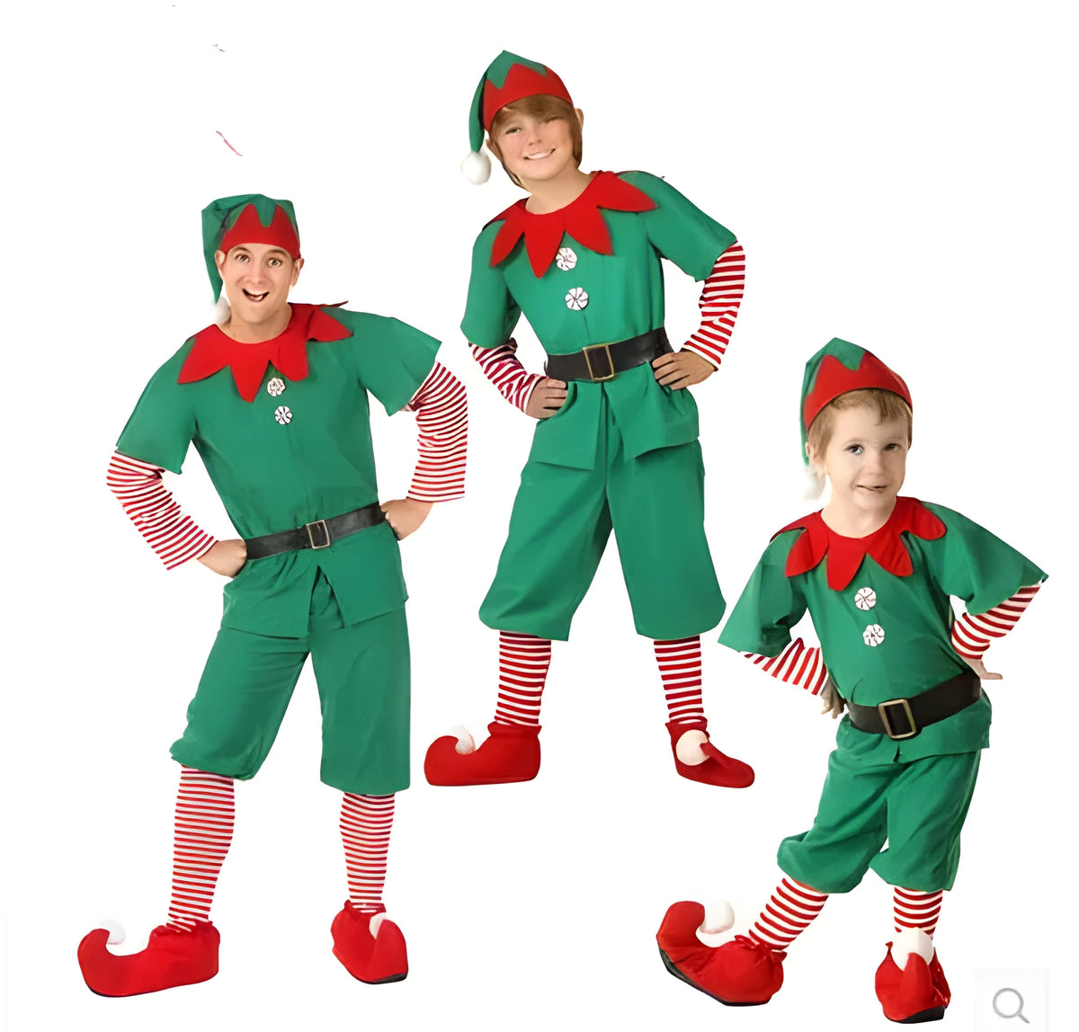 Unisex Christmas costume in polyester fibre, available in sizes 90-180cm for male and female wearers
