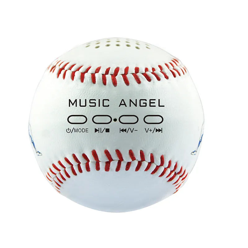 Baseball-shaped Bluetooth wireless speaker in green colour option