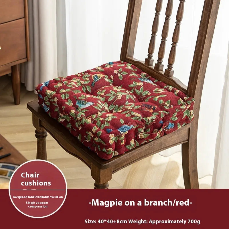 American dining chair cushion with thick PP cotton filling measuring 40×40×8cm