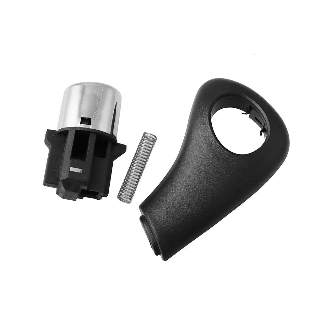 Black ABS gear shift button, spring, and side plate kit for Honda Accord 2003-2005 models