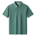 Men's casual cotton t-shirt in a loose fit with a printed letter pattern on the chest.