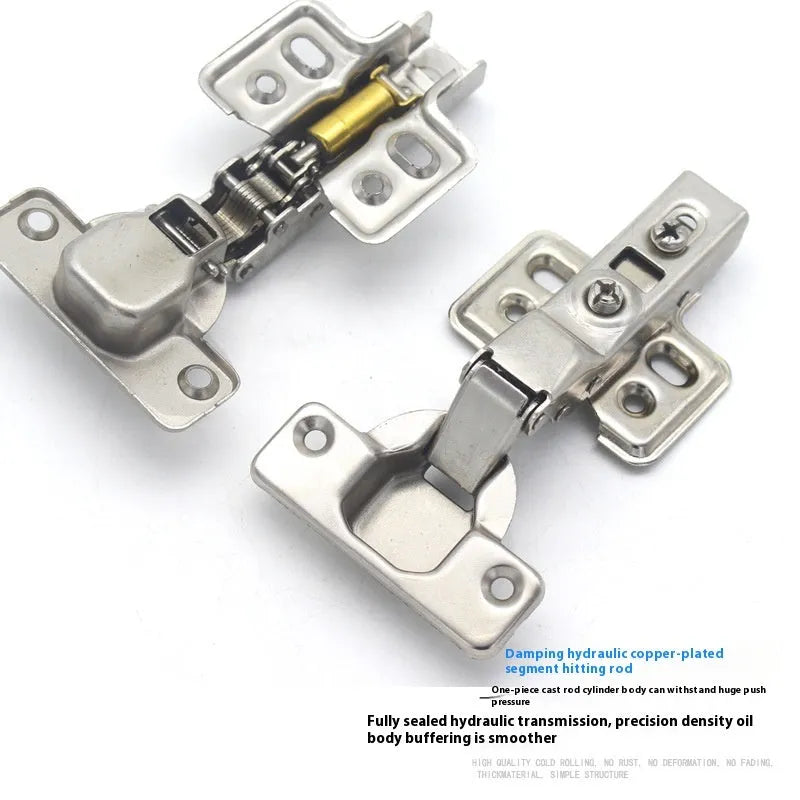 761 model cold rolled steel hydraulic cabinet hinge with nickel plating, showing three bend types.
