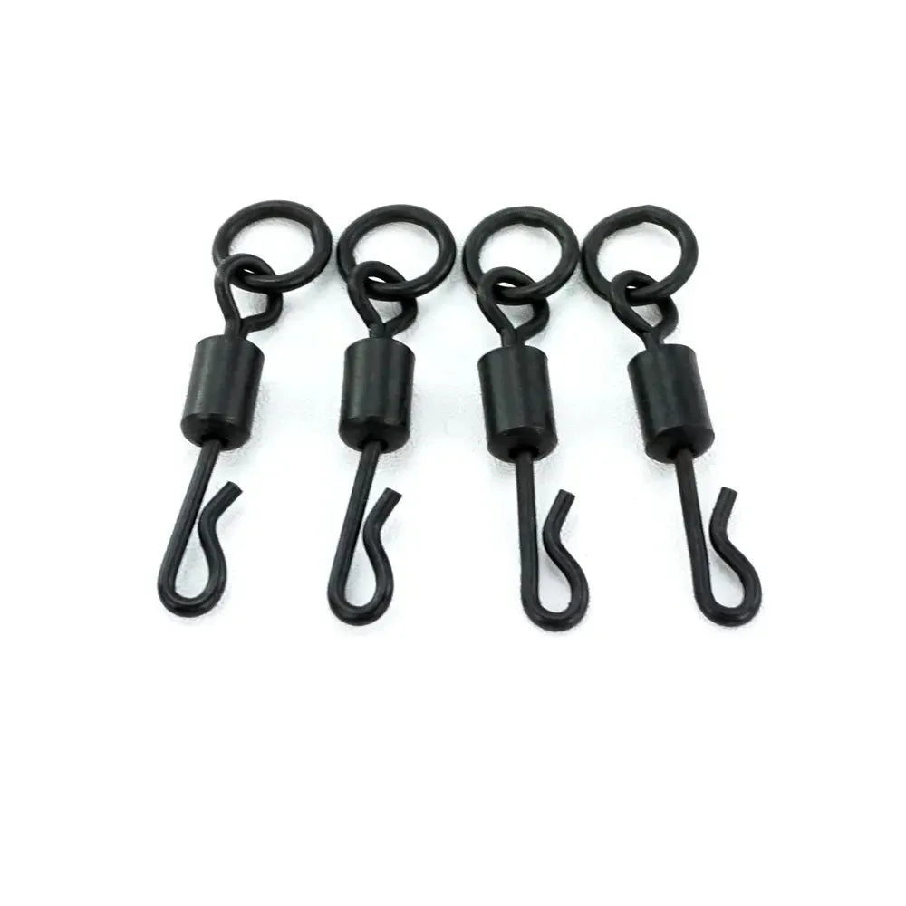 Carp fishing Q-type swivel connector stainless steel single circle 20 pack