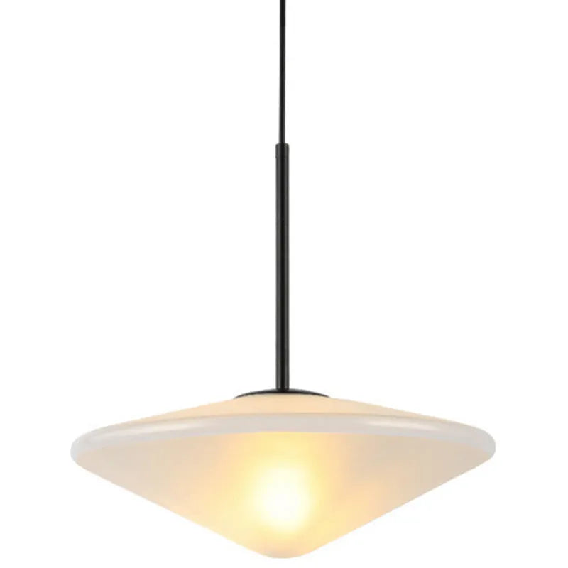 Nordic post-modern UFO glass chandelier ceiling light in 25cm size for bedroom