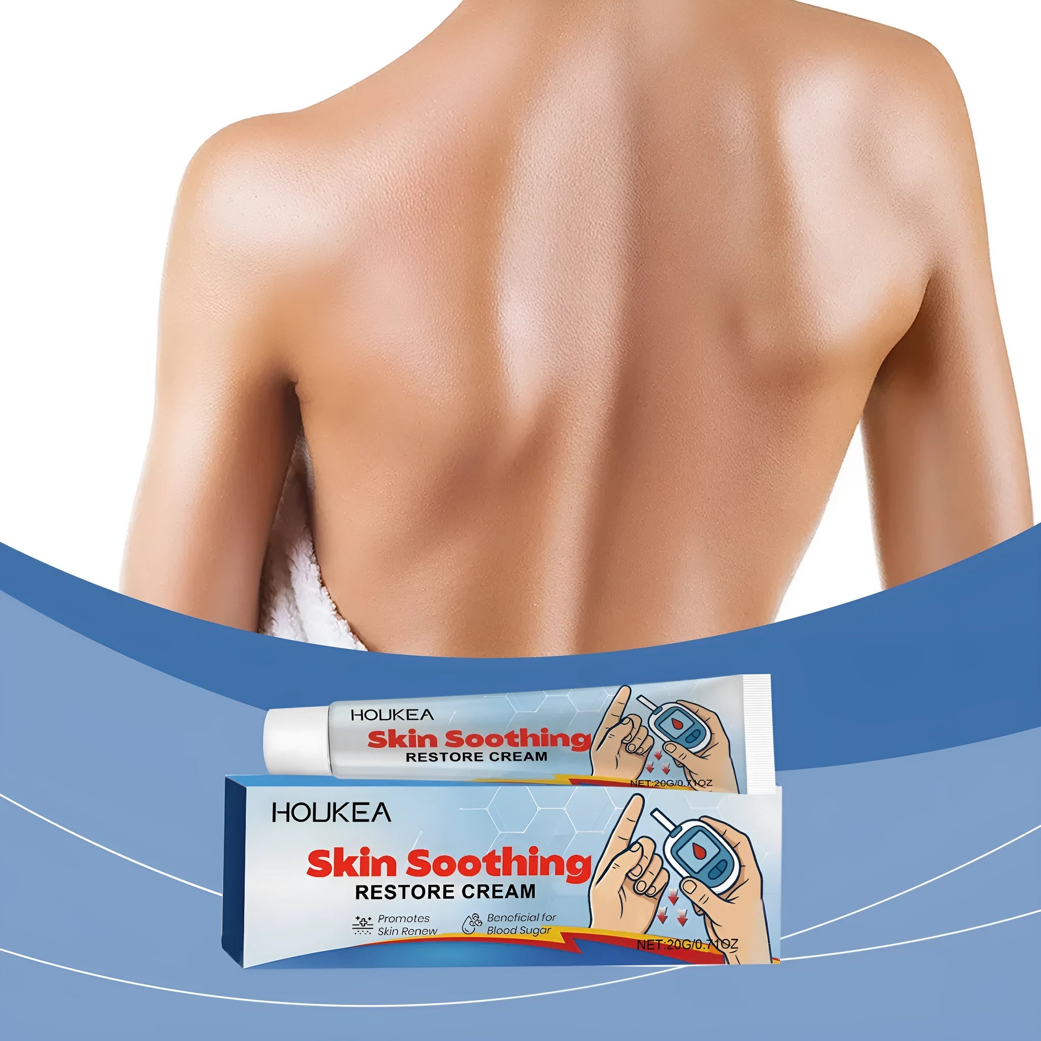 20g neck firming cream in packaging with botanical extract formulation for daily neck care