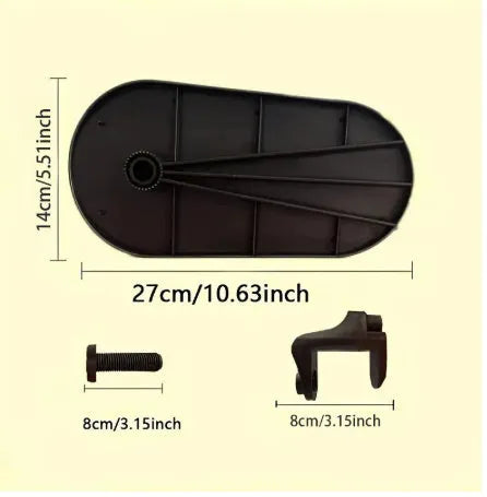 Black plastic computer hand bracket mouse wristband keyboard bracket on desk