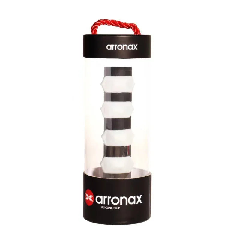 Silicone racket hand grip buckle in multiple colours on a white background.