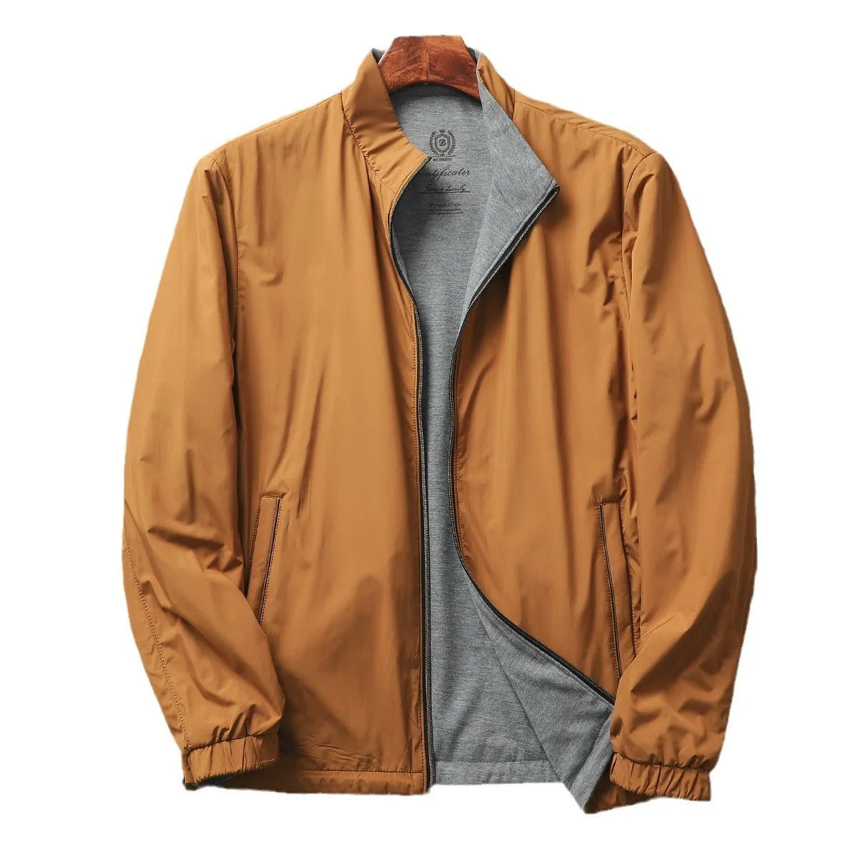 Men's stand collar jacket in regular fit with regular sleeves, available in four colour options