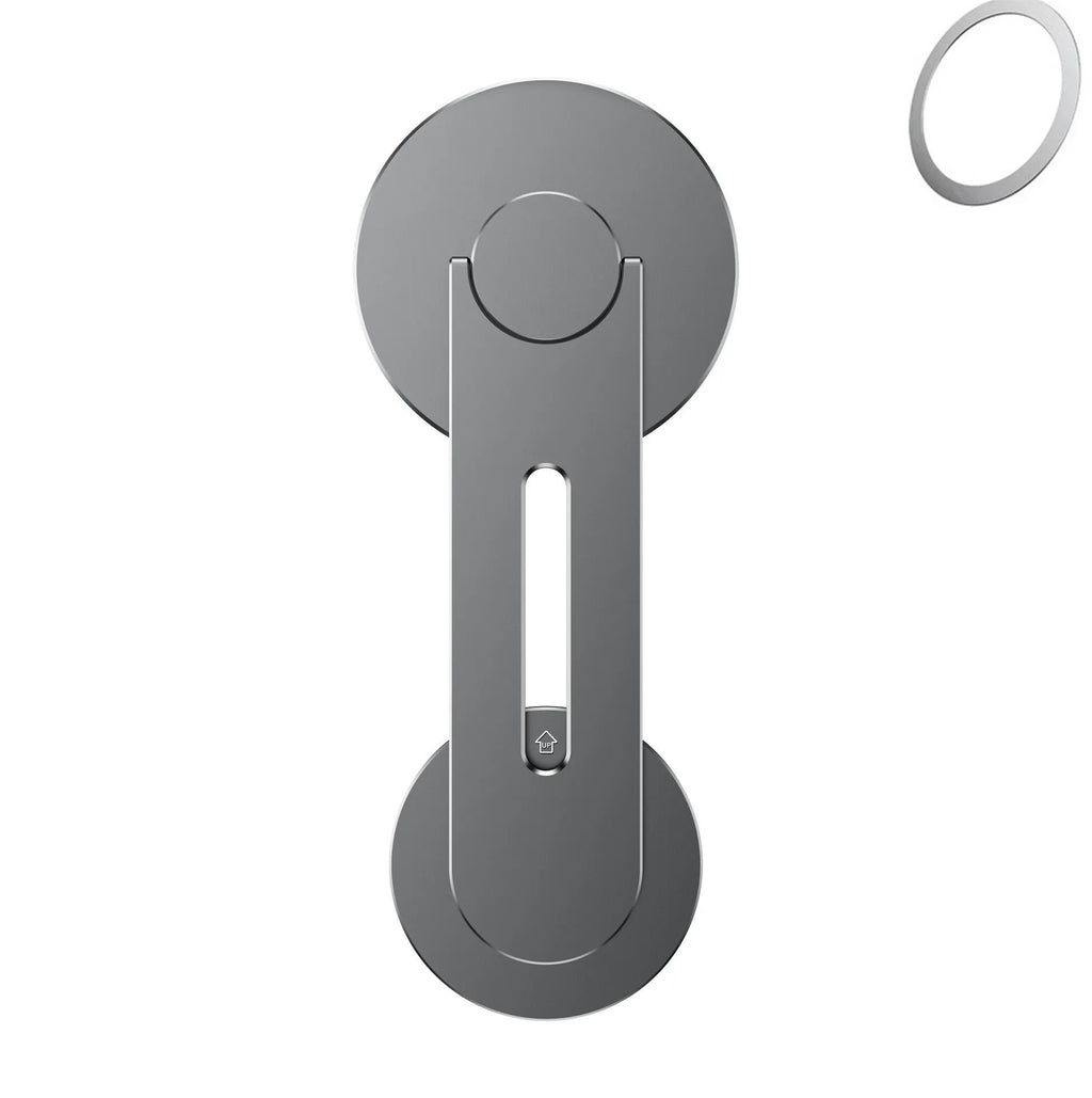 Aluminium alloy magnetic suction mobile phone holder for Tesla vehicles with hidden car mount design