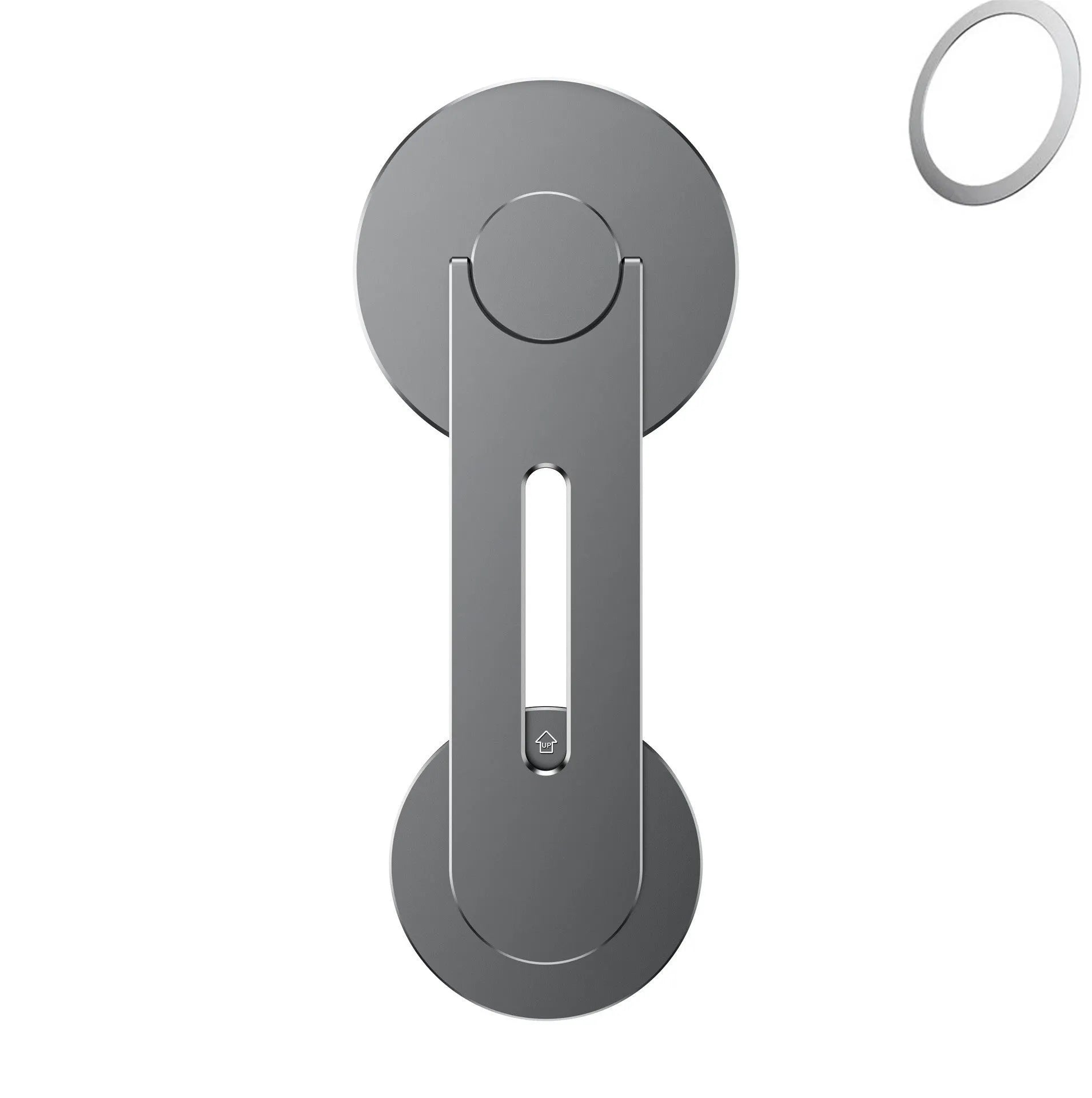 Aluminium alloy magnetic suction mobile phone holder for Tesla vehicles with hidden car mount design