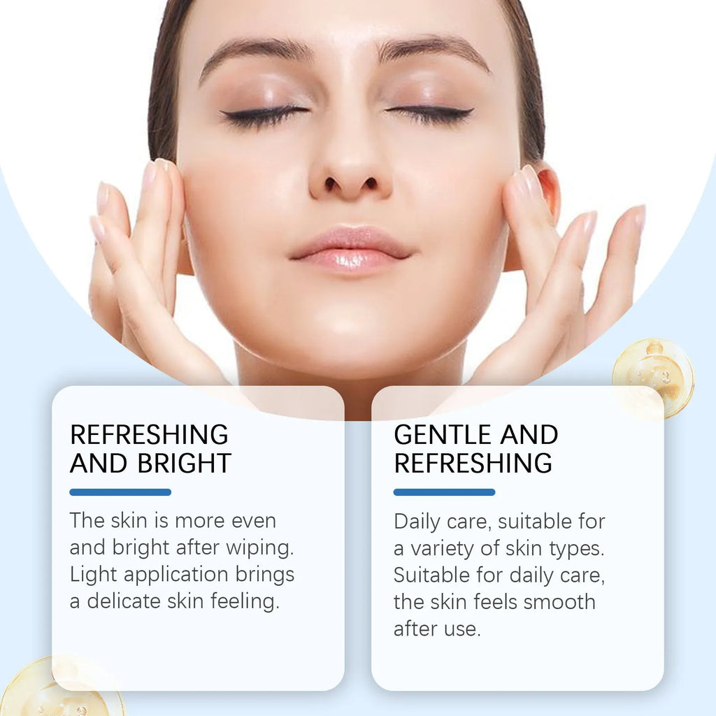 Glycolic acid exfoliating cotton pads set with 60 treatment pads