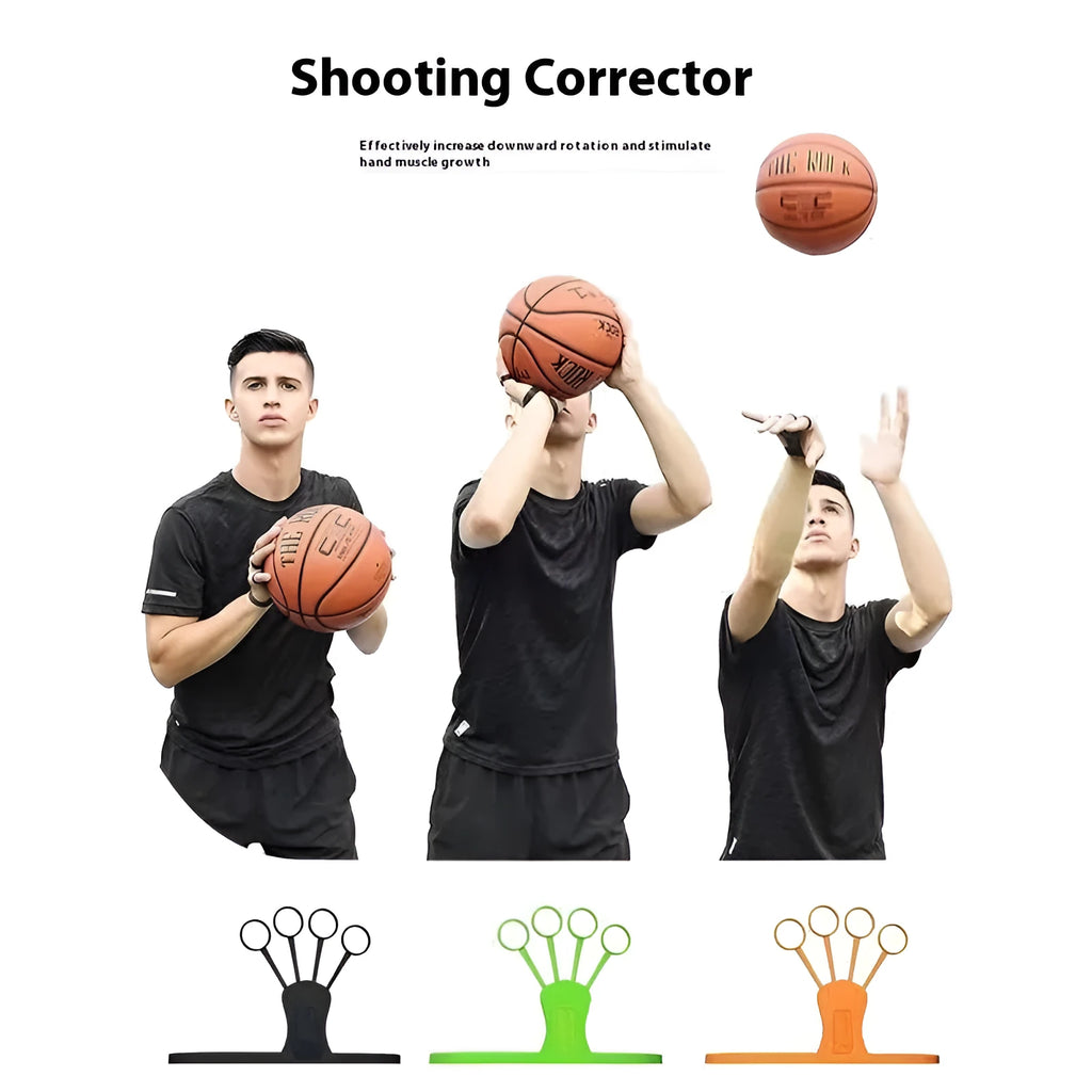Shooting brace finger training equipment with five-finger guide system for basketball practice