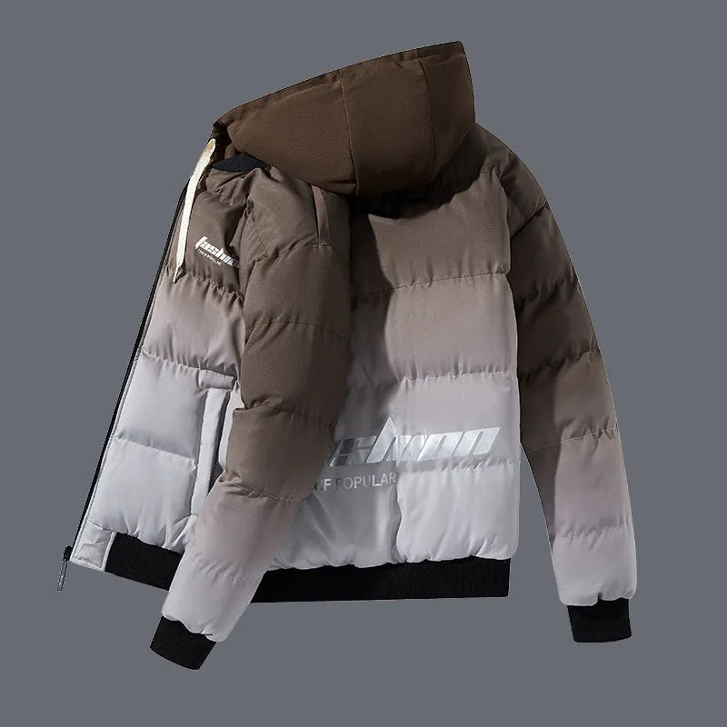 Corduroy winter jacket for teenagers and adults in red, green, khaki, grey, dark green or brown, sizes L to 4XL