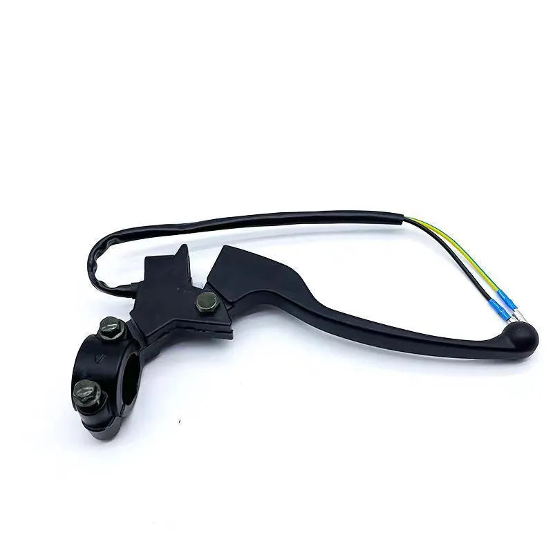 Aluminium alloy belt power off brake handle assembly with 22mm thickness showing switch connection