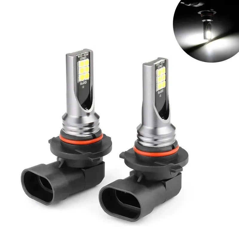 Car high-power fog lamp with aluminium case, 6500K white light, universal fit 12V 14x57mm