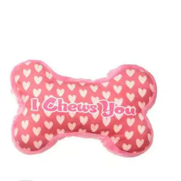 Pet plush dental cleaning toy with bite-resistant PP construction in bone powder colour