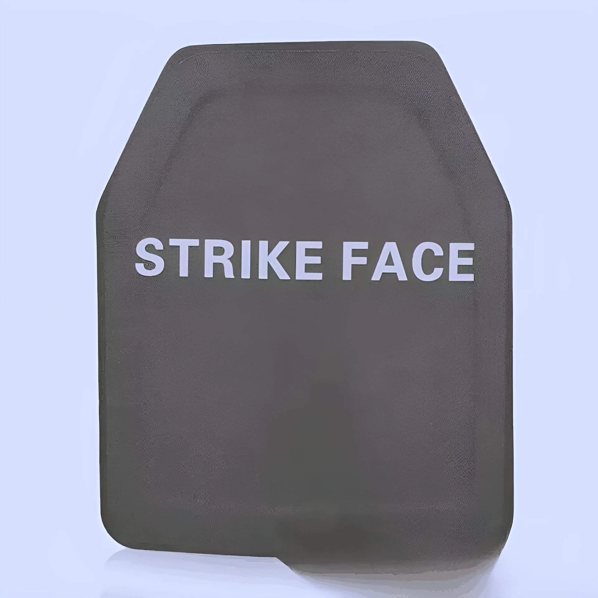 Black polyethylene ceramic plate armored vest size L with cutting angle plate shape for security protection