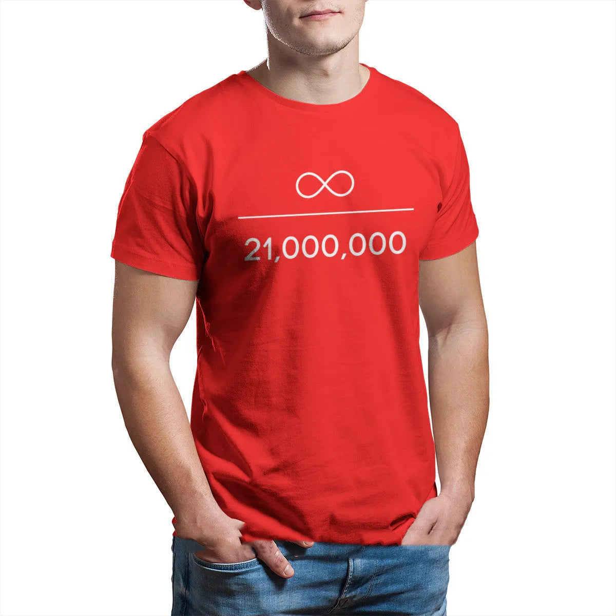 Infinity Divided By Million Bitcoin graphic long sleeve super slim t-shirt with high collar in black
