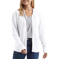 Loose fit solid colour polyester sports hoodie on a hanger