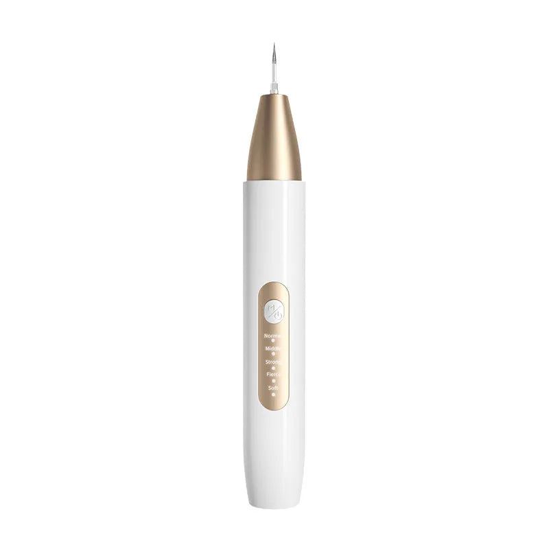 Gold ultrasonic tooth cleaner for tartar removal and stain reduction