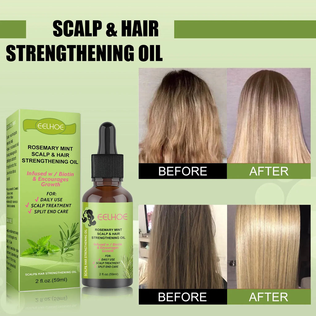 59ml Rosemary Mint Hair Growth Fluid bottle for scalp massage and hair care