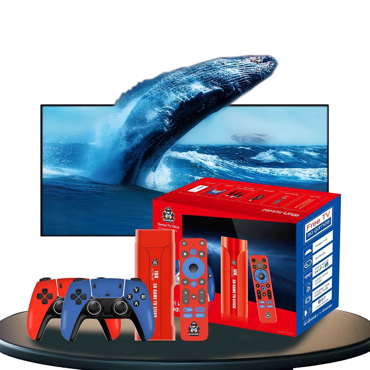 Wireless G1 dual system arcade home game console with retro ABS design and HDMI output