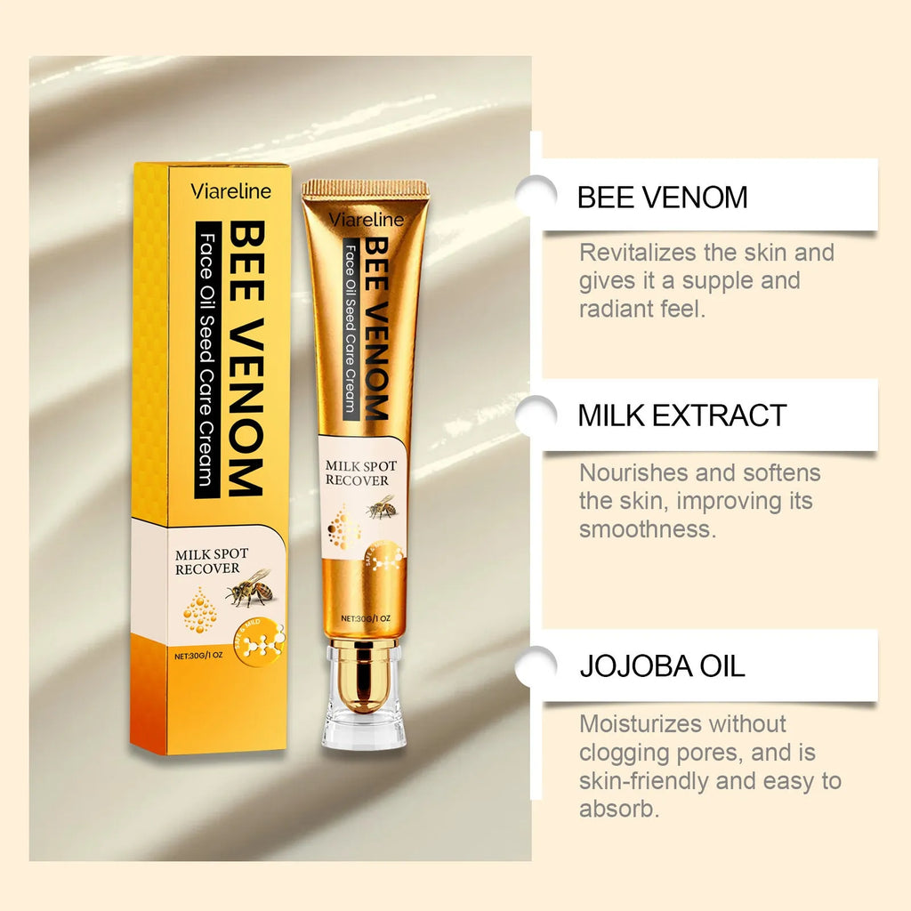 30g tube of facial neck cream with bee venom and milk extract formula