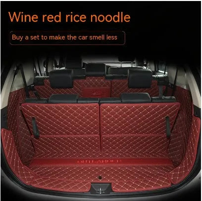 Custom 3D boot liner mat for Mitsubishi Outlander, shown in a black and beige colour combination.