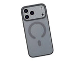 Magnetic skin-feel phone case for iPhone 17 with fine hole lens cover in Matte Black