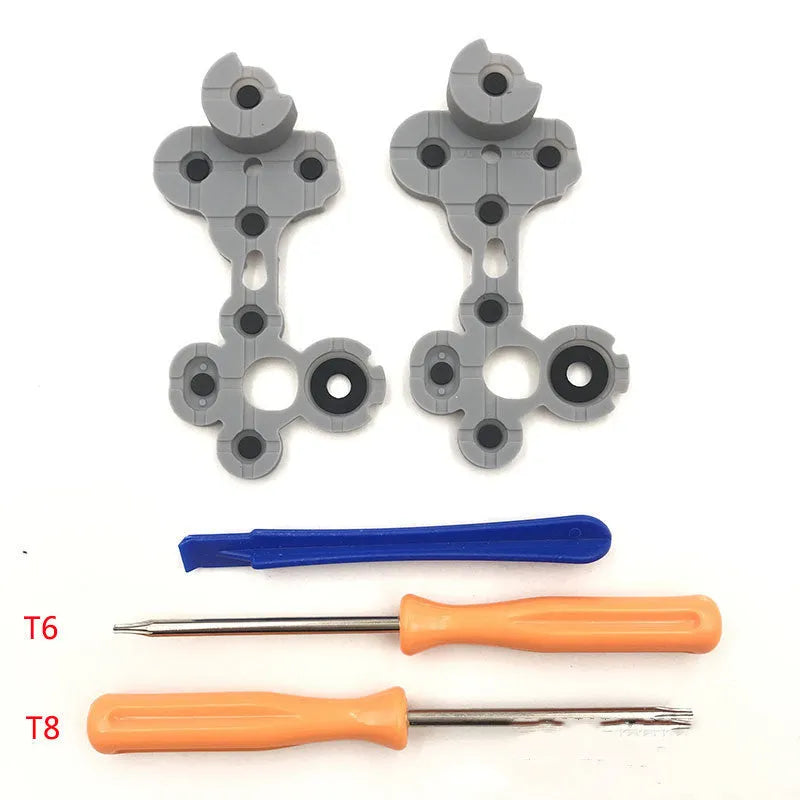 Xbox series wireless controller conductive adhesive button silicone replacement repair kit with handle button rubber pad
