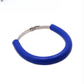 Universal motorcycle exhaust pipe silicone gasket in black, blue, and orange colour options