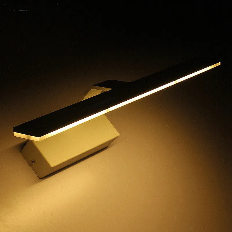 White 520mm long LED mirror headlight bar for bathroom vanity with three light colour settings.