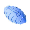 Light green thickened rubber dog rugby ball toy for bite-resistant chewing and teeth cleaning