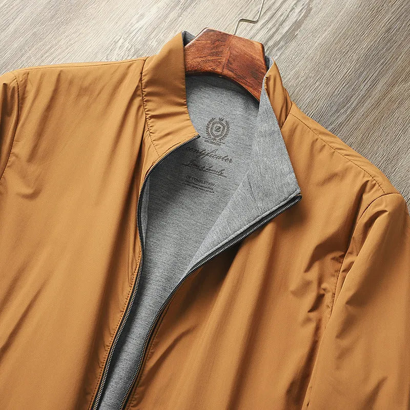Men's stand collar jacket in regular fit with regular sleeves, available in four colour options