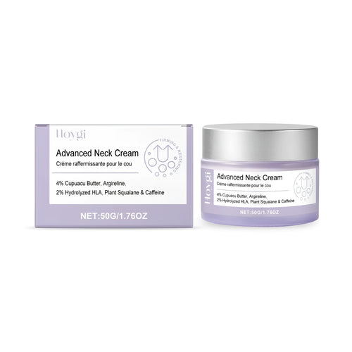 Advanced Neck Cream 50g jar with anti-aging peptide and caffeine formula for firming neck and décolletage skin