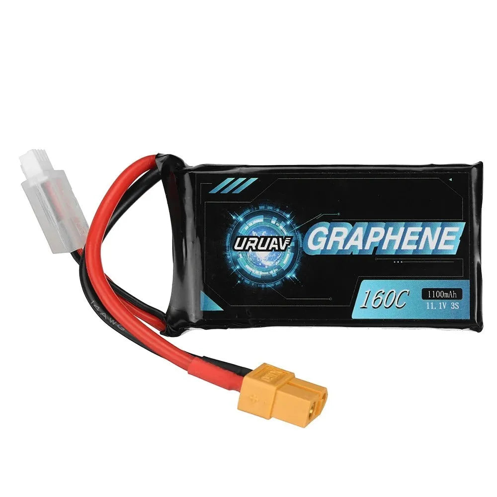 7.4V 1200mAh RC lithium battery with compact 15x36x70mm dimensions