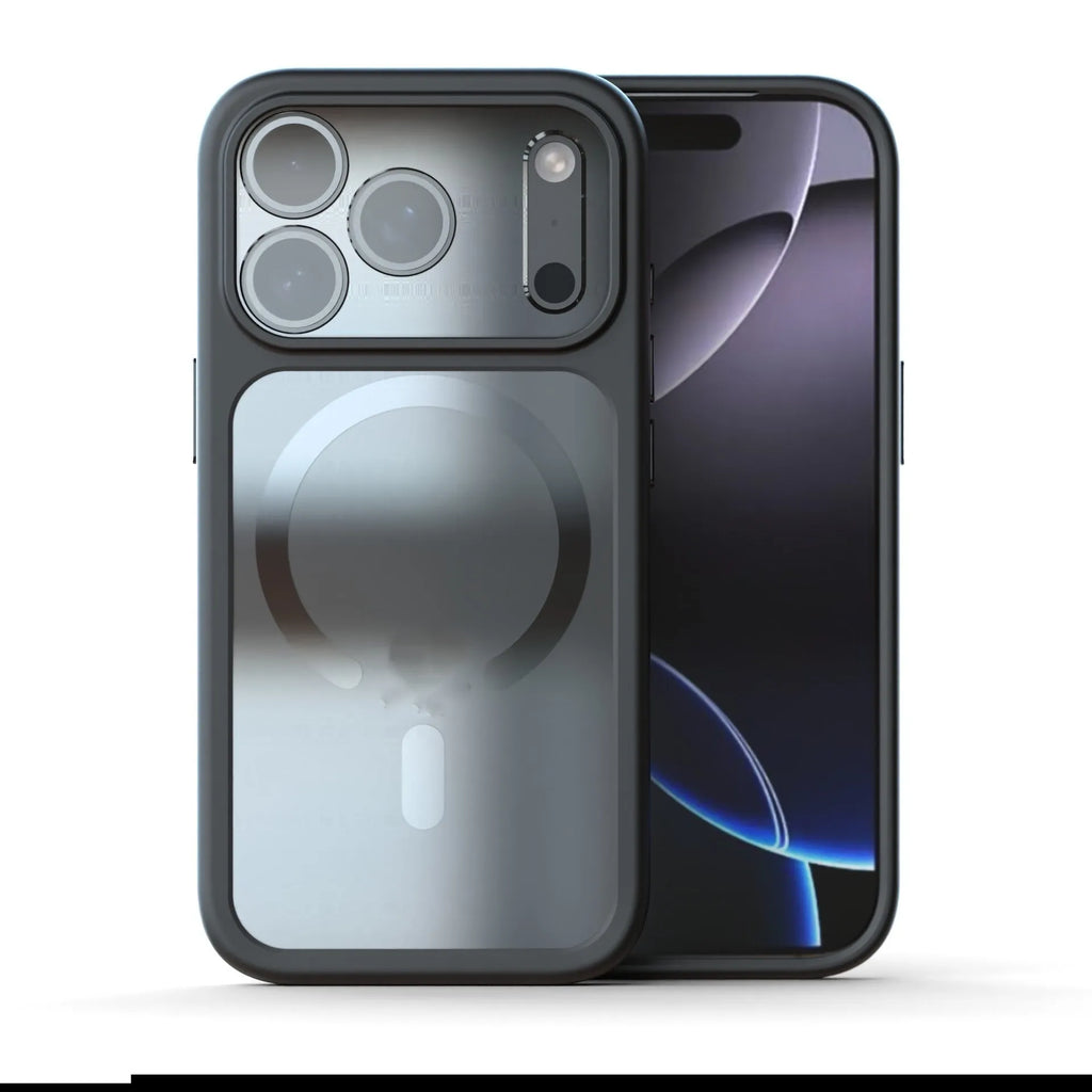 Magnetic iPhone 17 Pro Max case in black colour showing two-in-one design