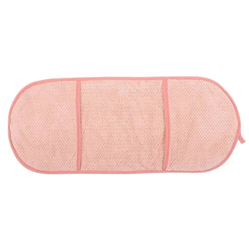 Pet super absorbent towel with pocket scrub gloves in beige, 60x25cm, for cats and dogs