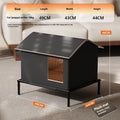 Black Oxford cloth outdoor pet bed for cats and small dogs with lock temperature design